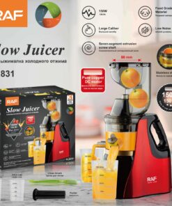 RAF 150W Slow Juicer Blender Stainless Steel Juicer Mixer Extractor