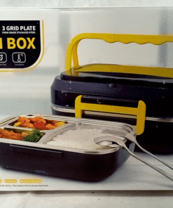 Electric 3-Grid Plate Lunch Box