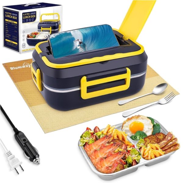 Electric 3-Grid Plate Lunch Box - Image 3